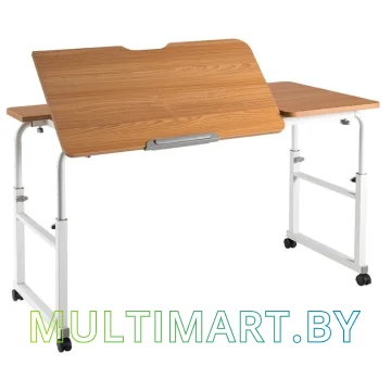 Стол ErgoSmart Overbed Big Desk (дуб натуральный/белый)